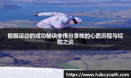 极限运动的成功秘诀李伟分享他的心路历程与经验之谈